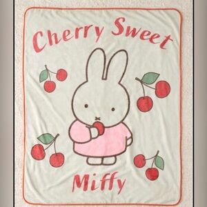 Miffy Sweet Cherry Throw Blanket